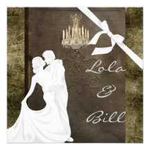Vintage Hochzeit STORYBOOK Einladung