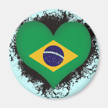 Vintage i-Liebe Brasilien Magnete