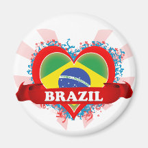 Vintage i-Liebe Brasilien Magnets