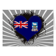 Vintage i-Liebe Falklandinseln Karten