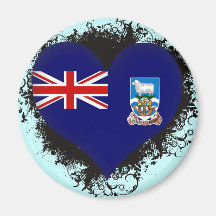 Vintage i-Liebe Falklandinseln Magnets