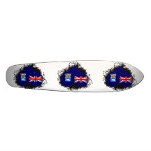 Vintage i-Liebe Falklandinseln Skateboard Brett