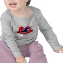Vintage i-Liebe Falklandinseln T-shirts