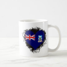 Vintage i-Liebe Falklandinseln Teehaferl