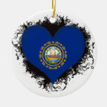 Vintage i-Liebe New Hampshire Weihnachtsbaum Ornament