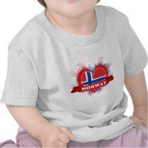 Vintage i-Liebe Norwegen Shirts