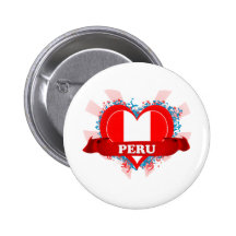 Vintage i-Liebe Peru Button
