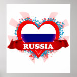 Vintage i-Liebe Russland Poster