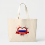 Vintage i-Liebe Russland Tragetaschen