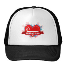 Vintage i-Liebe Singapur Baseballcaps