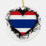 Vintage i-Liebe Thailand Weihnachtsornament