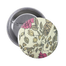 Vintage Indie Rose-Druck Telefonabdeckungen Anstecknadelbutton