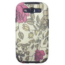Vintage Indie Rose-Druck Telefonabdeckungen Samsung Galaxy S3 Schutzhülle
