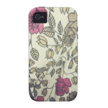 Vintage Indie Rose-Druck Telefonabdeckungen Case-Mate iPhone 4 Hüllen