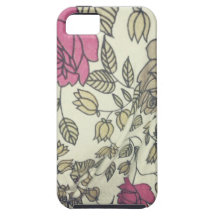 Vintage Indie Rose-Druck Telefonabdeckungen iPhone 5 Etuis