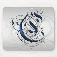 Vintage Initiale C Mousepads