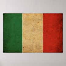 Vintage Italien-Flagge Plakate