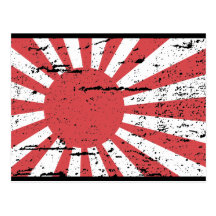 Vintage Japan-Marine-Flagge Postkarte