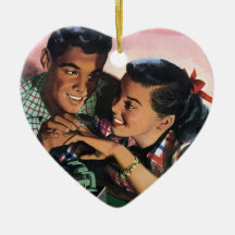 Vintage Jugendliche, Liebe Romance, Versprechen-Ri Weihnachtsbaum Ornament