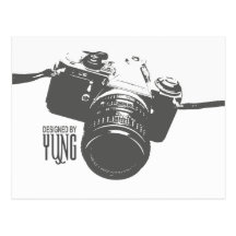 Vintage Kamera Postkarte