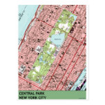 Vintage Karte Central Park New York City Postkarte