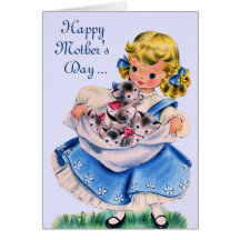 Vintage Karte der Mutter Tages