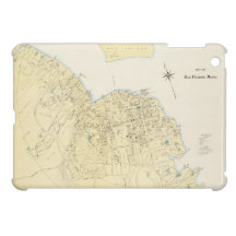 Vintage Karte des Bar-Hafens Maine (1897) Hülle Fürs iPad Mini