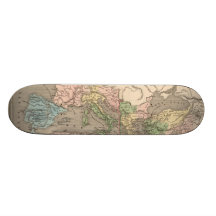 Vintage Karte des römischen Reiches (1838) Personalisiertes Skatedeck