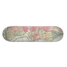 Vintage Karte von Brooklyn (1868) Skateboard Bretter