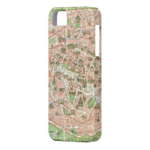 Vintage Karte von Paris (1920) iPhone 5 Hülle