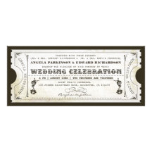 Vintage Karteneinladungen der schönen Hochzeit
