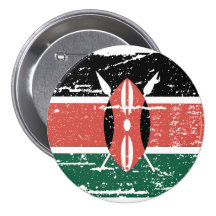 Vintage Kenia-Flagge Anstecknadelbutton
