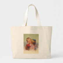 Vintage Kinder, die Kunst, Karl Feiertag 1910 küss Leinentaschen