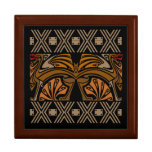 Vintage Kunst nouveau Braundrachen Geschenkboxen