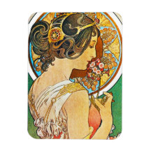 Vintage Kunst Nouveau Flexibler Magnet