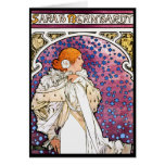 Vintage Kunst Nouveau kundenspezifische Karte durc