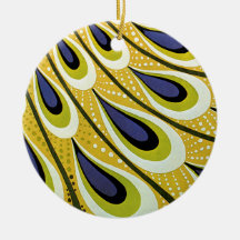 Vintage Kunst Nouveau, Macmillans Pfau-Feder Weihnachtsornament