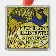 Vintage Kunst Nouveau, Macmillans Pfau-Feder Weihnachtsbaum Ornament