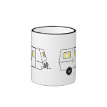 Vintage Kunst Siebzigerjahre des Fiberglas RV-Reis Teehaferl