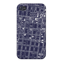 Vintage LA Map iPhone 4 Cases