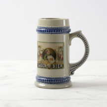 Vintage Lager-Bier Anzeige Teetasse
