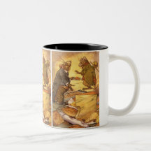Vintage Land-Maus, Stadt-Mäuseäsops Fabel Tee Tasse