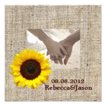 Vintage Landleinwandgelb-Sonnenblumehochzeit Kunstfotos