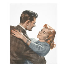Vintage Liebe-Romance Jungvermählten sollen wir ta Individuelle Einladung