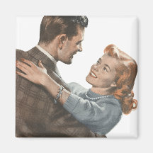Vintage Liebe-Romance Jungvermählten sollen wir ta Magnete
