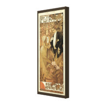 Vintage Liebe Romance, Kunst Nouveau, Alphonse Muc Leinwand Drucke