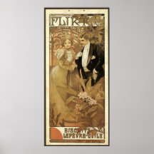 Vintage Liebe Romance, Kunst Nouveau, Alphonse Muc Posterdruck