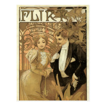 Vintage Liebe Romance, Kunst Nouveau, Alphonse Muc Postkarte