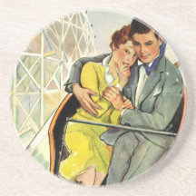 Vintage Liebe und Romance, Rollen-Untersetzer-Fahr