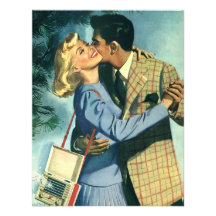 Vintage Liebe und Romance, Weihnachtstanz Einladung
